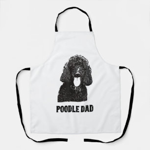 Mens Poodle Vater - Standard Poodle Vater Schürze