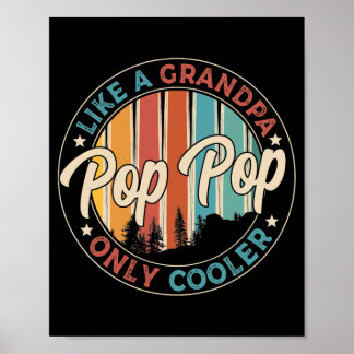 Mens Pop Pop wie Opa nur Cooler Poster
