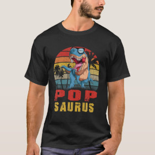 Mens Pop Saurus Dinosaur Funny Popsaurus T Rex Lov T-Shirt