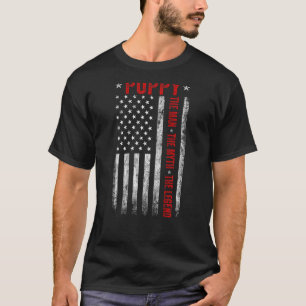 Mens Poppy The Man Myth Legend US Flag Großvater 4 T-Shirt