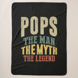 Mens Pops Der Mensch Myth Legend Vater Geschenk Sherpadecke