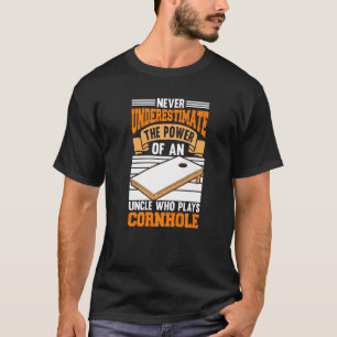 Mens Power einer Cornhole Uncie, die Bean-Taschen  T-Shirt