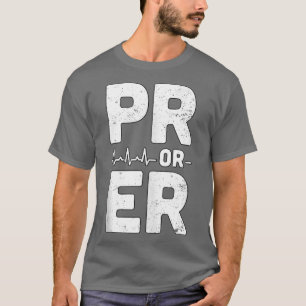 Mens PR oder ER Heartbeat Persönlicher Datensatz F T-Shirt