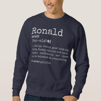 Mens Prank Vorname Wörterbuch Bedeutung Funny Sweatshirt