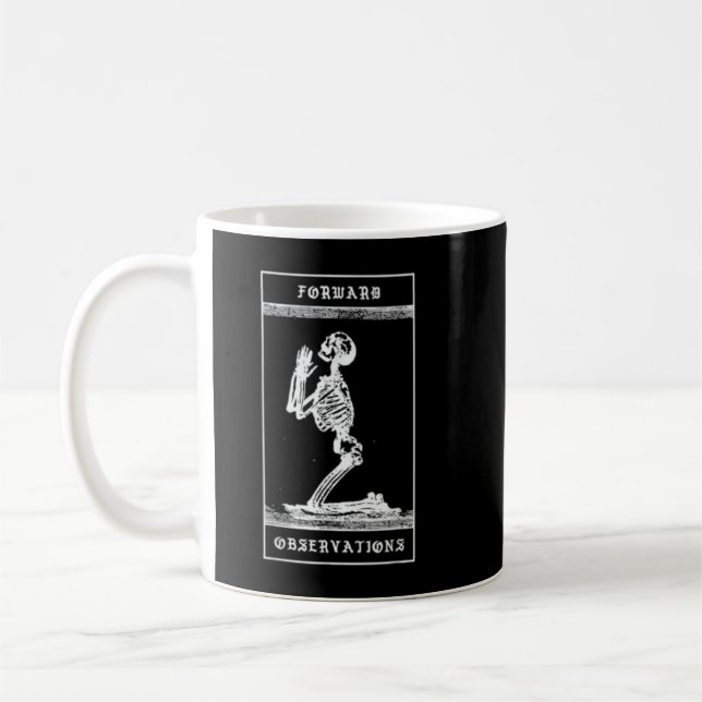 Mens Praying Skeletton-Beobachtungsgruppe cr Kaffeetasse (Links)