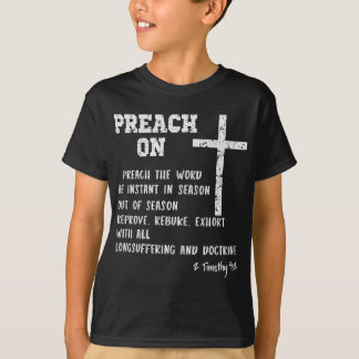 Mens predigen über Pastor Aufwertung mit KJV-Scrip T-Shirt