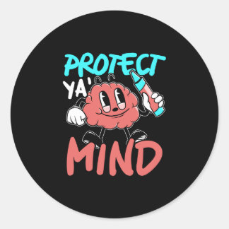 Mens prevention awareness mental health depression runder aufkleber
