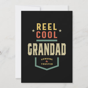 Mens Product Reel Cool Grandad Fishing-Geschenk Dankeskarte