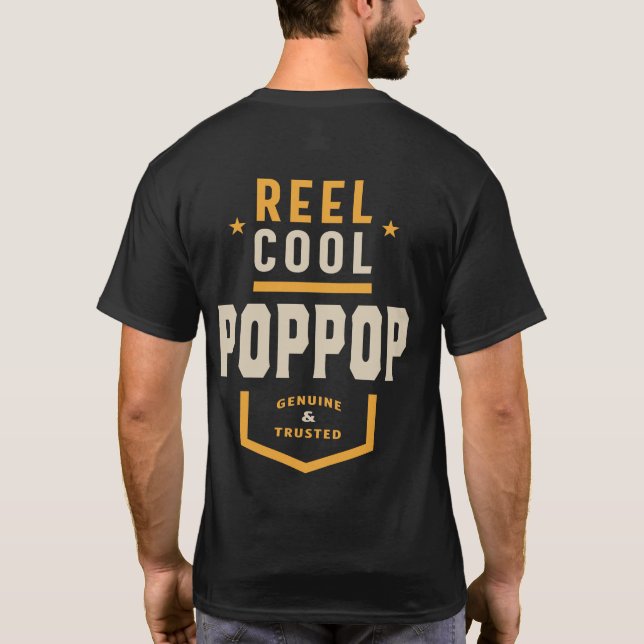 Mens Product Reel Cool PopPop Fishing-Geschenk T-Shirt (Rückseite)