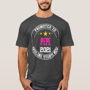 Mens Promoted to Pepe, neue Großvater Ankündigung T-Shirt