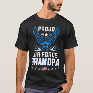 Mens Proud Air Force Opa Military Veteran T-Shirt