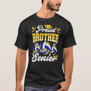 Mens Proud Bruder von einem Volleyball Senior 2023 T-Shirt