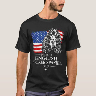 Mens Proud English Cocker Spaniel Vater American F T-Shirt