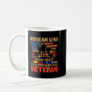 Mens Proud Korean War Veteran for Military Men Kaffeetasse