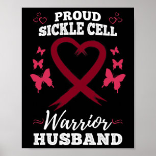 Mens Proud Sickle Cell Warrior Handband Sickle Cel Poster