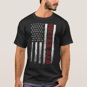 Mens Proud Soccer Vater American Flag Coole US-ame T-Shirt
