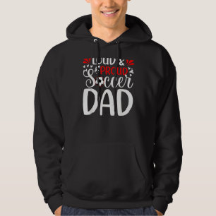 Mens Proud Soccer Vater Fußball-Spieler Vatertag 3 Hoodie