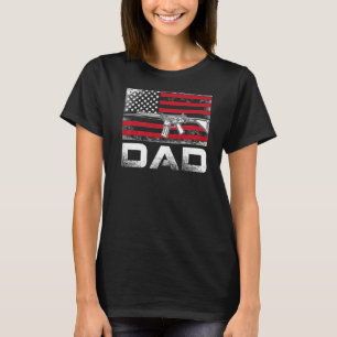 Mens Proud Vater Daddy Gun Rights Ar 15 American F T-Shirt