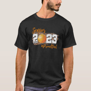 Mens Proud Vater of 2023 Senior - Basketball Class T-Shirt