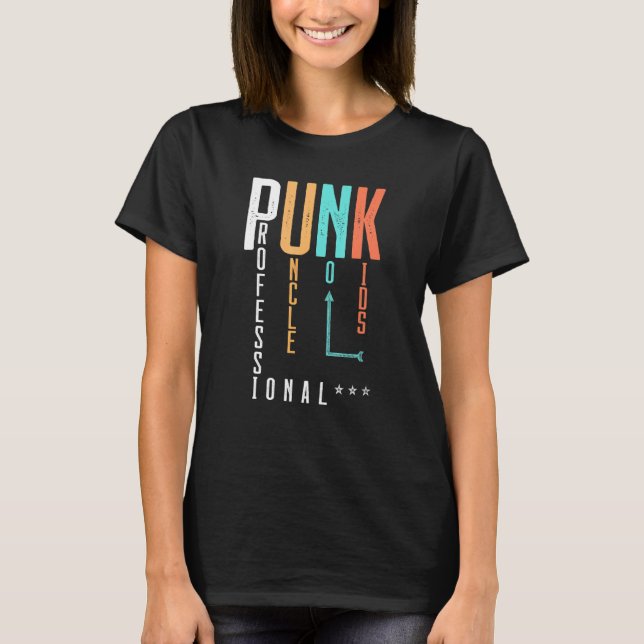 Mens Punk Beruflich Onkel No Kids Design T-Shirt (Vorderseite)