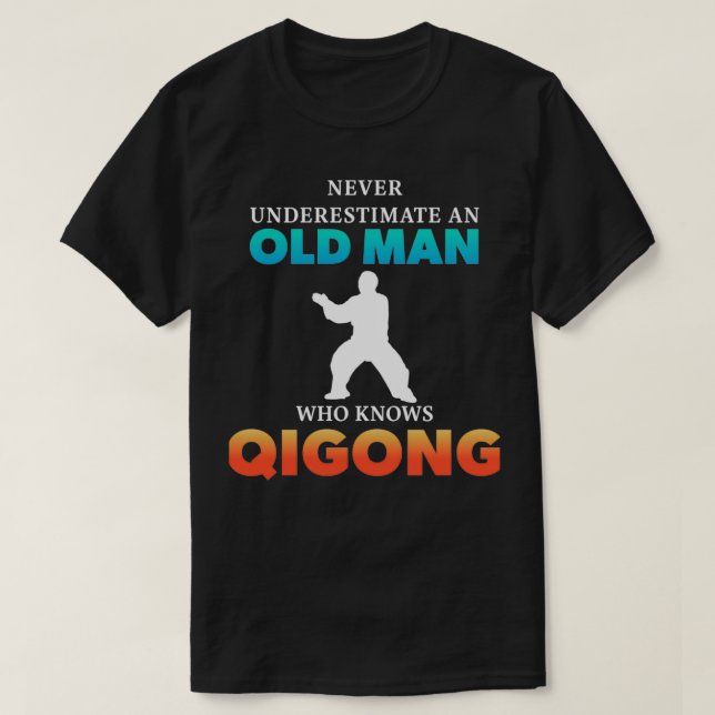 Mens Qi Gong Chi Kung Practitioners Yoga Meditatio T-Shirt (Design vorne)