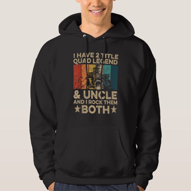 Mens Quad Racing für deinen Quad Uncle Hoodie (Vorderseite)