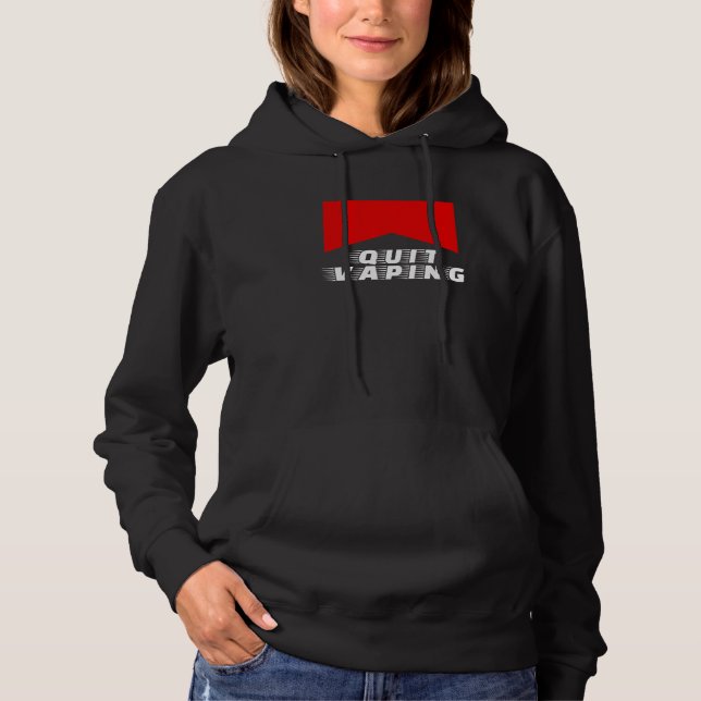 Mens Quit Vaping Be A Man Hoodie (Vorderseite)