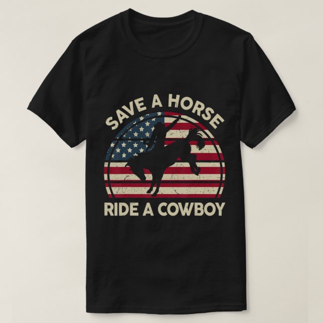 Mens Racing Shirt Rettet einen Pferdereiten Ein Co (Design vorne)