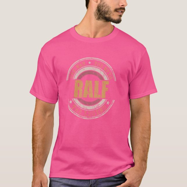 Mens Ralf der Mann, der Mythos der Legende Vorname T-Shirt (Vorderseite)