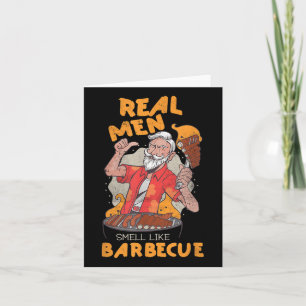 Mens Real Men riechen wie Grillfleisch Grill Funny Karte
