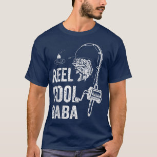 Mens Reel Cool Baba Fishing Lover Vathday T-Shirt