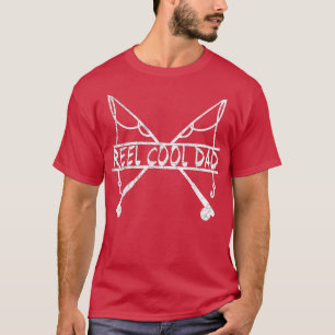 Mens Reel Cool DadFunny Fishing Vater 814 T-Shirt