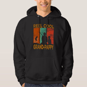 Mens Reel Cool Grand Pappy Fishing Daddy Vintag D Hoodie