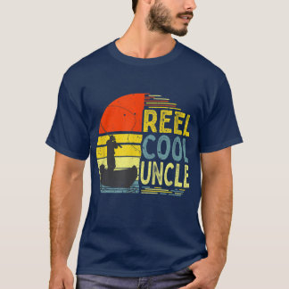 Mens Reel Cool Onkel Angeln Daddy Väter Tag Vater T-Shirt