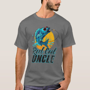 Mens Reel Cool Onkel Angelsonnenbrille Funny Fath T-Shirt