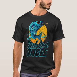 Mens Reel Cool Onkel Angelsunglasen Vater T-Shirt