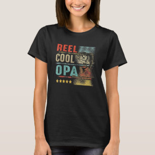 Mens Reel Cool Opa Fangvater Großvater Vintag T-Shirt