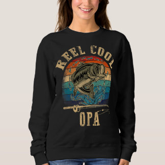 Mens Reel Cool Opa Fischfang Vatertag Fischen Sweatshirt