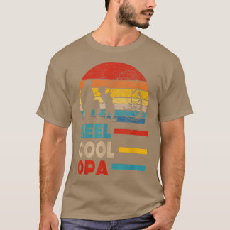 Mens Reel Cool Opa Fisherman Daddy Father Day Gift T-Shirt