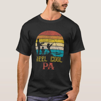 Mens Reel Cool Pa Fishing S Funny Fathers Day Fish T-Shirt