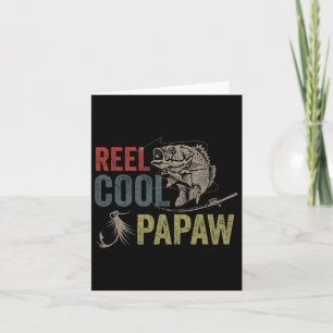Mens Reel Cool Papaw Fishing Vatertag Geschenk Karte