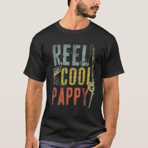 Mens Reel Cool Pappy Fish Fish for Men Vater T-Shirt