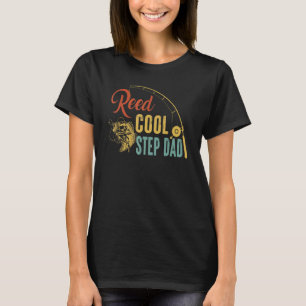 Mens Reel Cool Step Vater Fisherman Vinatge Father T-Shirt