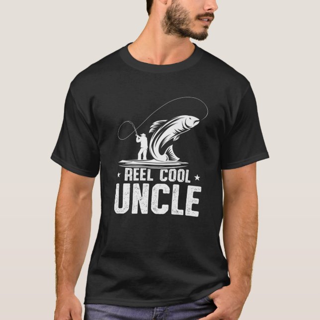 Mens Reel Cool Uncle Fishing T-Shirt (Vorderseite)