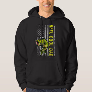 Mens Reel Cooler Vater Fisch der amerikanischen Fl Hoodie