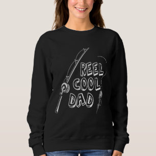 Mens Reel Cooler Vater Fisch Forelle Angeln Tiefse Sweatshirt