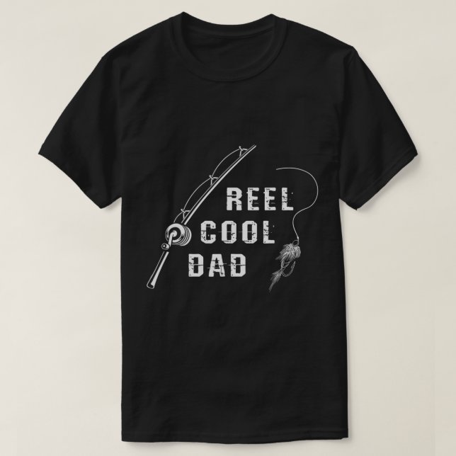 Mens Reel Cooler Vater Fisch Lover Foreut Fischen  T-Shirt (Design vorne)