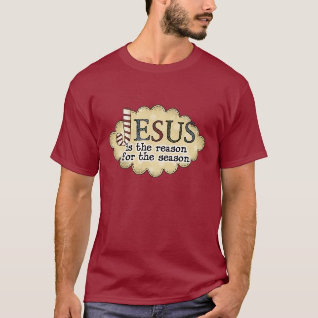 Mens' religiöser Weihnachtsschläfer-T - Shirt (Vorderseite)