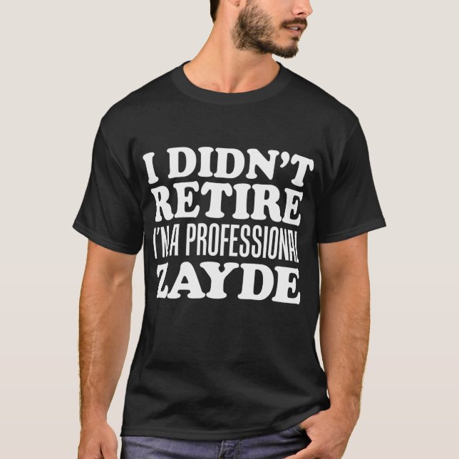 Mens Remüde Beruflich Zayde jüdisch jiddisch T-Shirt (Vorderseite)