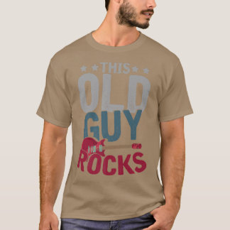 Mens Remüde Gitarrist Rock Music Guitar Player Fu T-Shirt